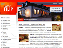 Tablet Screenshot of hotelfilip.cz